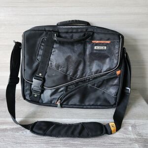 Ogio Multi-Zip Compartment Laptop Messenger Carrying Bag Padded‎ Pocket Black